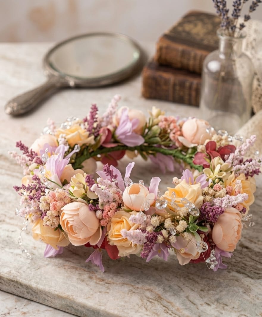Buchet floral handmade pentru nunta - model 17