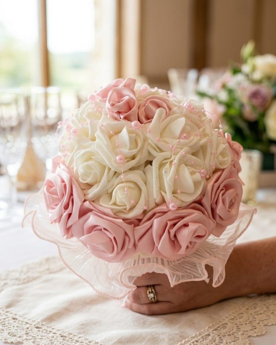 Buchet de mireasa handmade - model 22