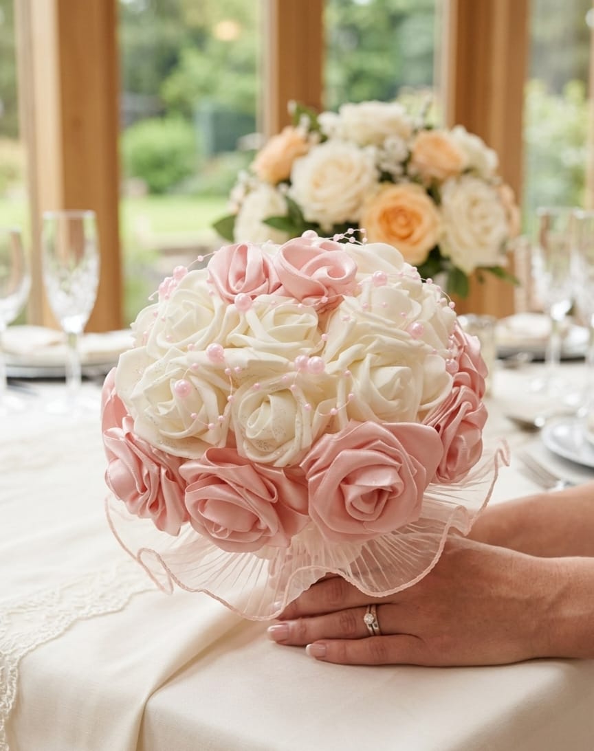 Buchet de mireasa handmade - model 24