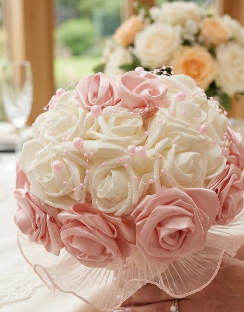 Buchet de mireasa handmade - model 28