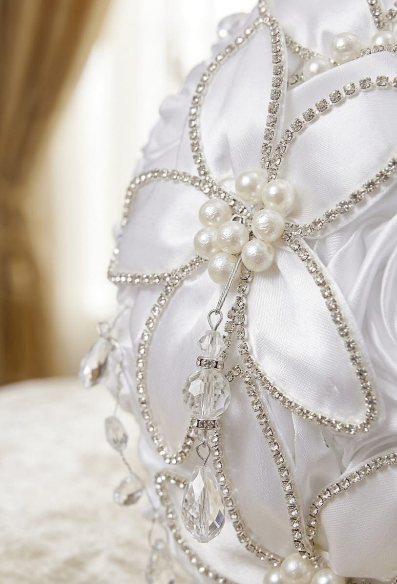 Buchet de mireasa handmade - model 03