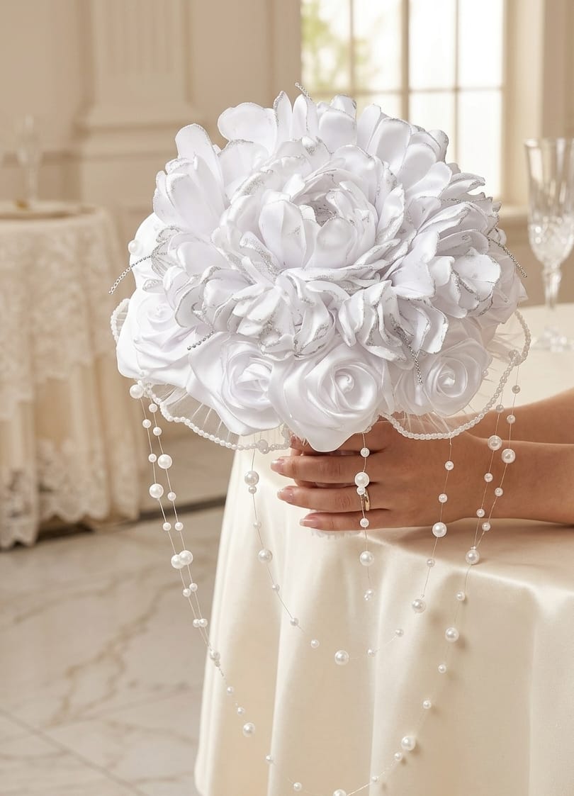 Buchet de mireasa handmade - model 23