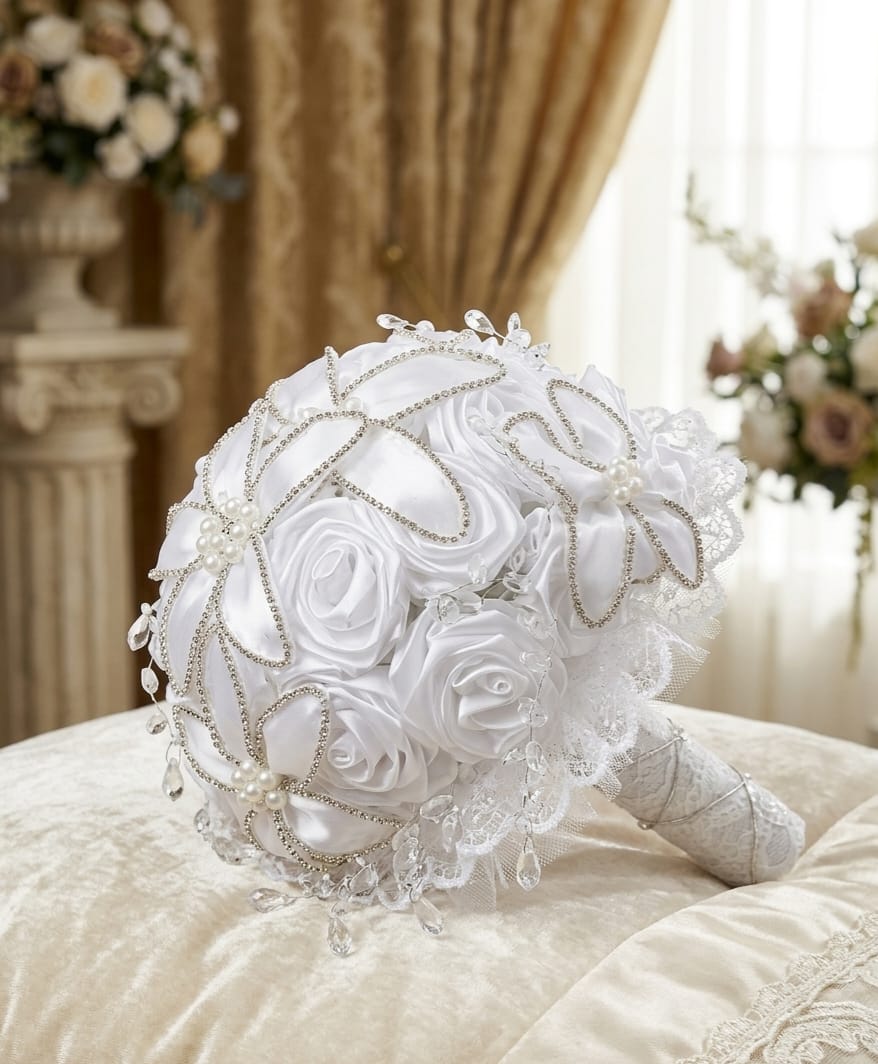 Buchet de mireasa handmade - model 01